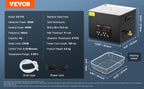VEVOR 2-30L Ultrasonic Cleaner Digital Ultrasound Cleaning Machine with Upgraded Degassing and Gentle Mode for Jewelry Glasses