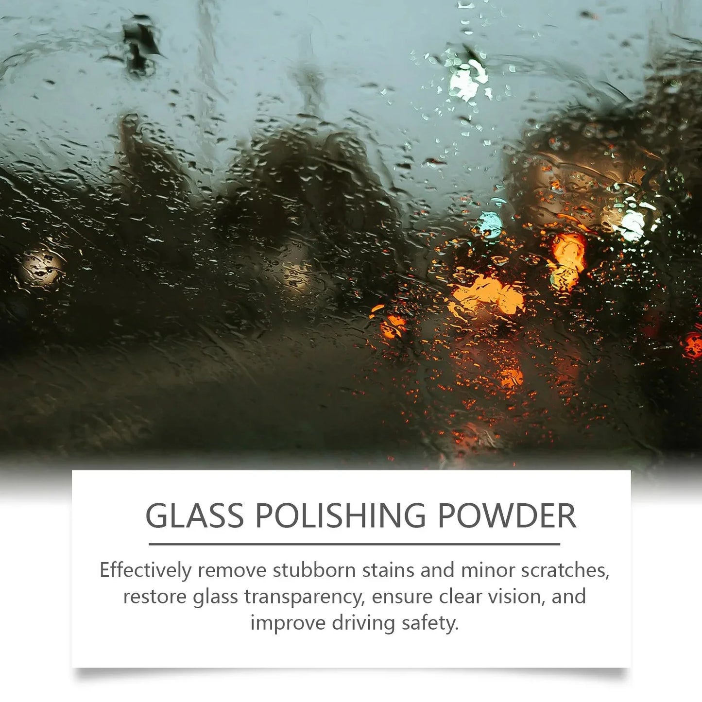 Glass Polish Power Auto Windshield Glass Window Scratches Repair Tools Cerium Oxide Power Car Detailing Maintenance