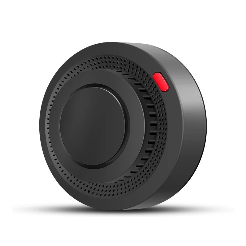 Tuya Smart WiFi Smoke Detector Smart Home 85dB Real-time Monitoring Remote Alarm Notification App Control Works With Alexa