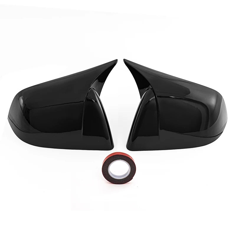 Rearview Mirror Cover Sticker For Tesla Model Y 2020-2023 Glossy Black Side Wing Mirror Cap Case Trim External Car Accessories