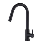 kitchen faucet with a pull - down sprayer， Without Deck Plate,Fit for kitchen sink or laundry sink