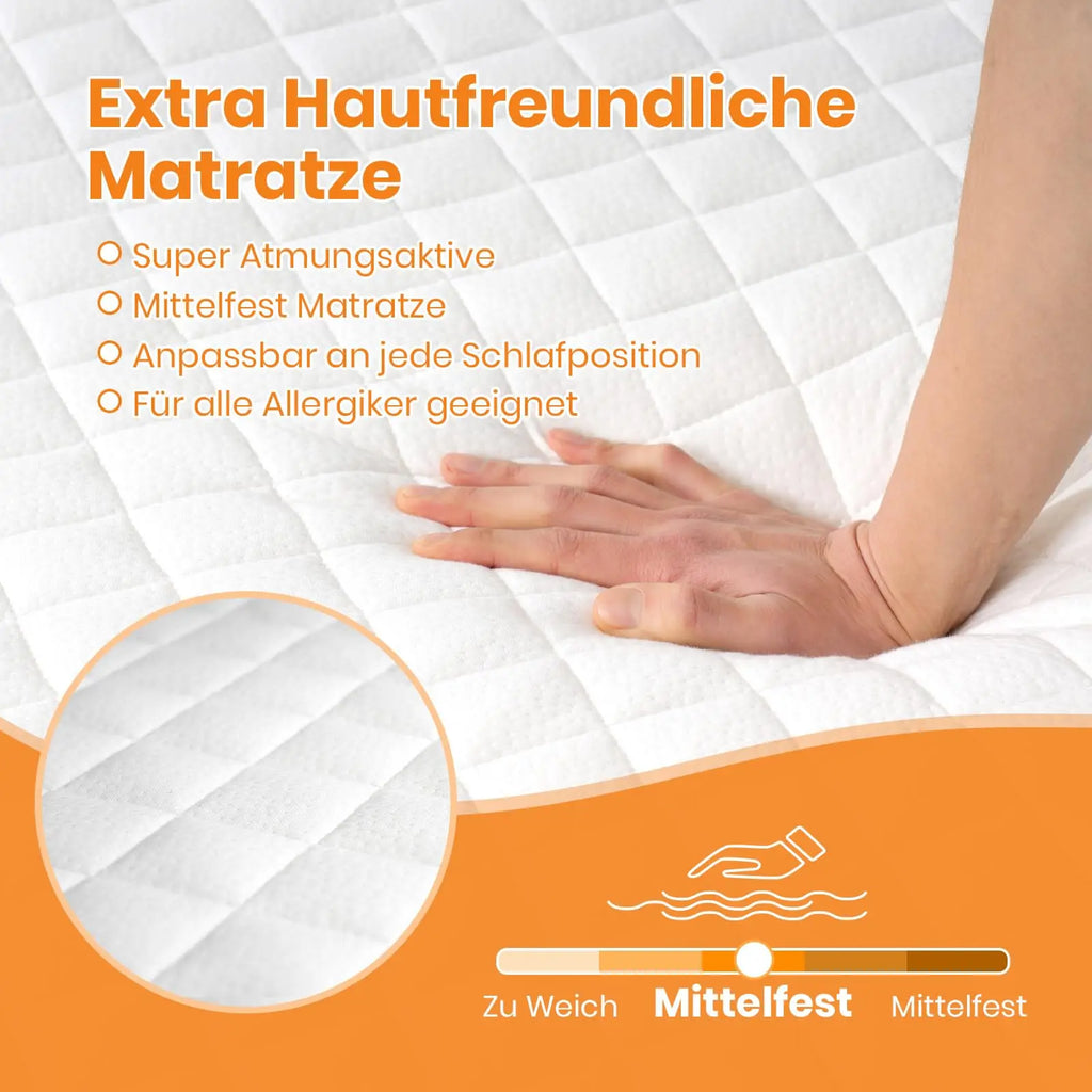 Good Nite Orthopedic Cold Foam mattress [18cm]-5-Zone Ergonomics Eco-Tex Certified Breathable Cover | H2/H3 Hardness Grade
