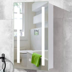 LED Illuminated Anti-fog Wall Mounted Mirror Cabinet Touch Switch with Shaver Socket,500x700MM