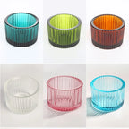 Pack of 10 Glass Small Tea Light Candle Holder for Home Decoration Modern Candlestick Holders Taper Candle Holders