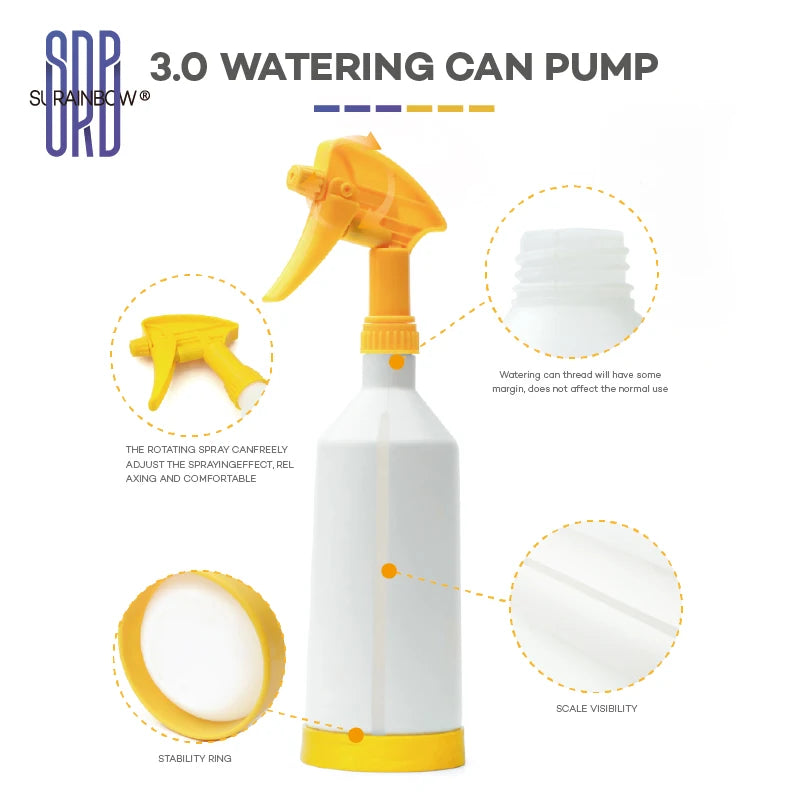 Spray Bottle with Sprayer - Empty Spray Bottle for Cleaning Solutions, Water, Bath & Kitchen, Leak-Proof Heavy Duty Spray Bottle