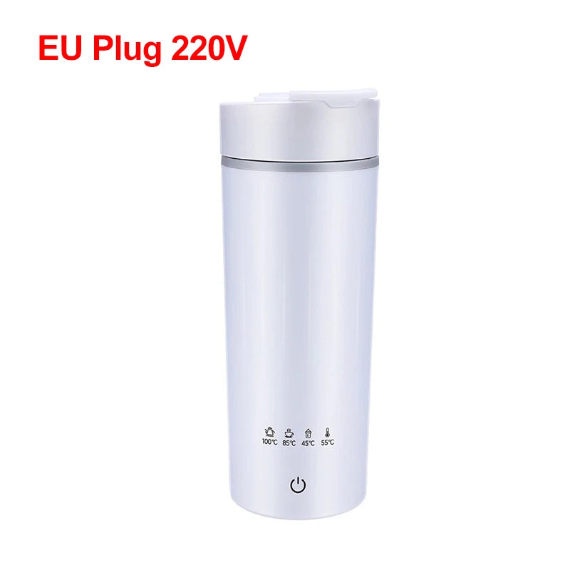 Portable Electric Kettle Mini Electric Kettle Tea Coffee Pot Anti-Scald Water Thermal Cup Keep Warm Hot Water Bottle for Travel
