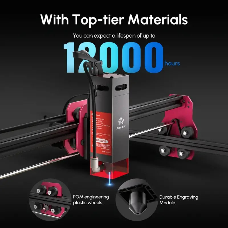 AlgoLaser DIYKIT Laser Engraver 10W Output Power,App Offline Control,Table DIY Engraver Cutter Tool For Metal/Glass/Wood Engrave