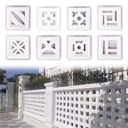 Cement Brick Mold Plastic Decorative Wall Window Mould Antique Garden Building Ornament Concrete Hollow Cement Brick Molding 1Pc