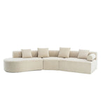 Memory Foam Sofa Set with Chenille Fabric, No Assembly Deep Seat Couch, Modern Living Room/Bedroom/Home Office Furniture