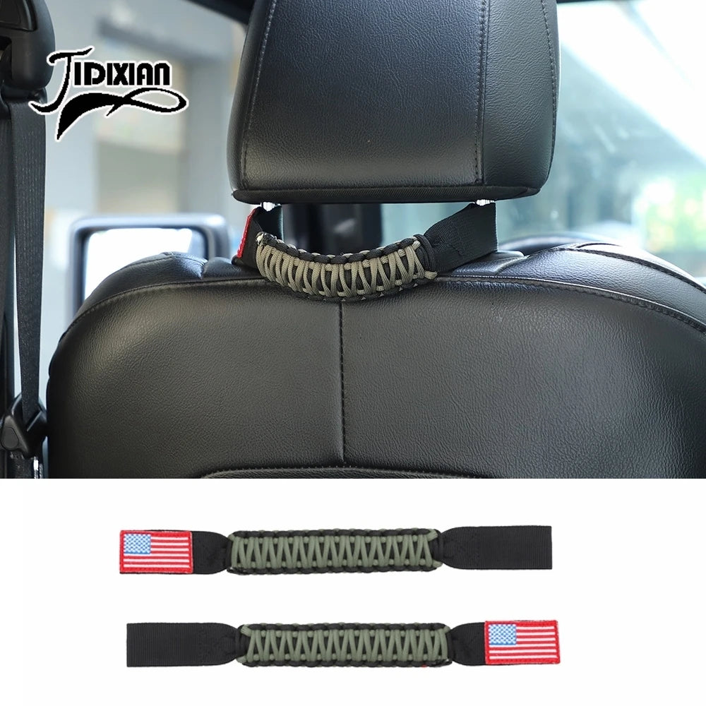 JIDIXIAN Car Seat Headrest Grab Handle for Jeep for Dodge for Ford F150 for Jimny for Chevrolet for GMC for Chrysler for 4Runner