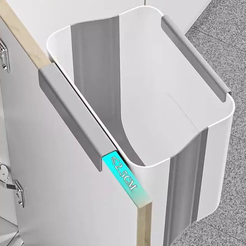 Kitchen Wall Mounted Folding Trash Can Home Cabinet Hanging Storage Trash Can Classified Hanging Trash Can Kitchen Accessories