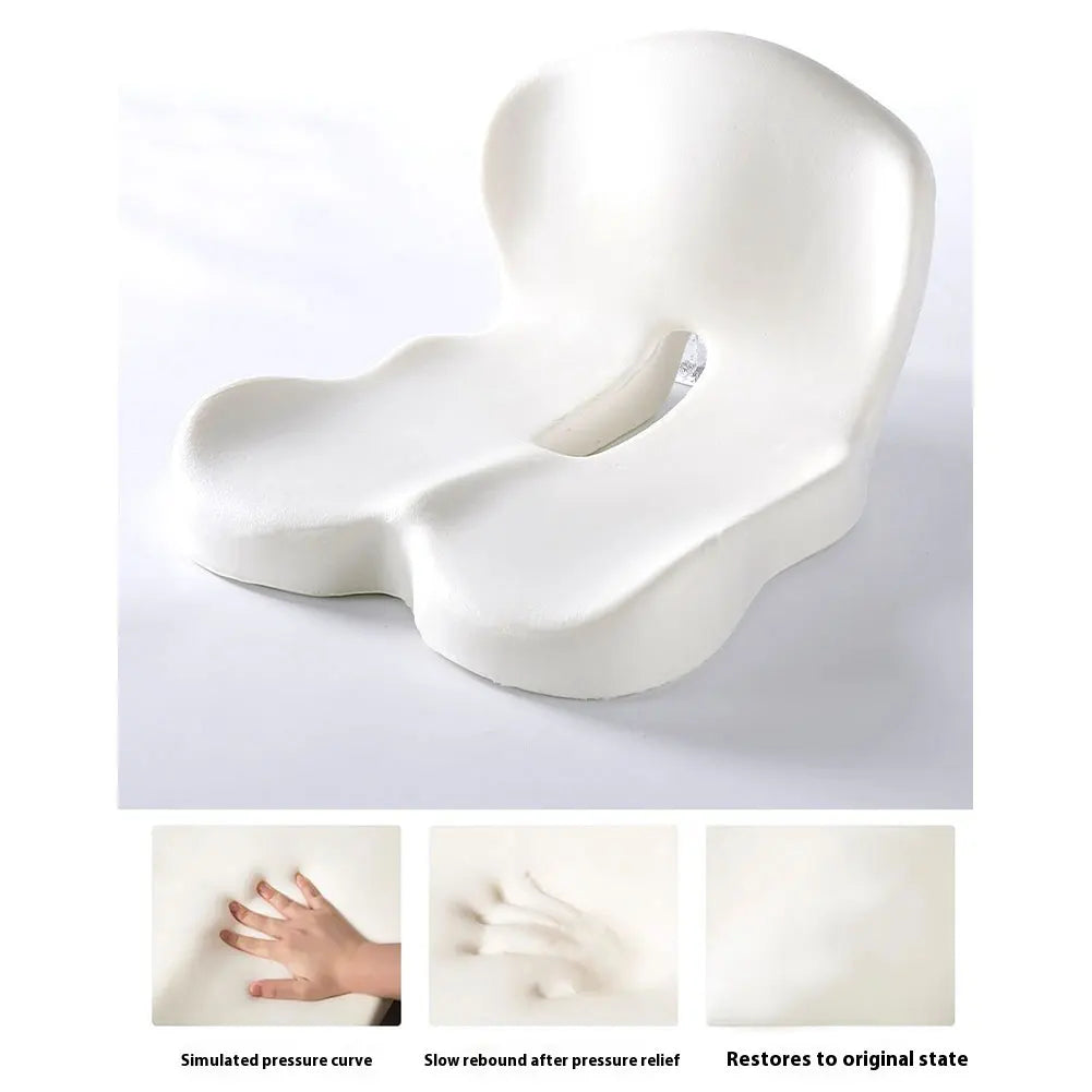 Memory Foam L Shaped Integrated Office Chair Cushion with Lumbar Suppo