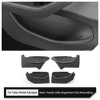 for Tesla Model Y Juniper/Launch 2025 Car Side Door Handle Storage Box Gate Slot Anti Dirty Storage Tidying Tray Accessories