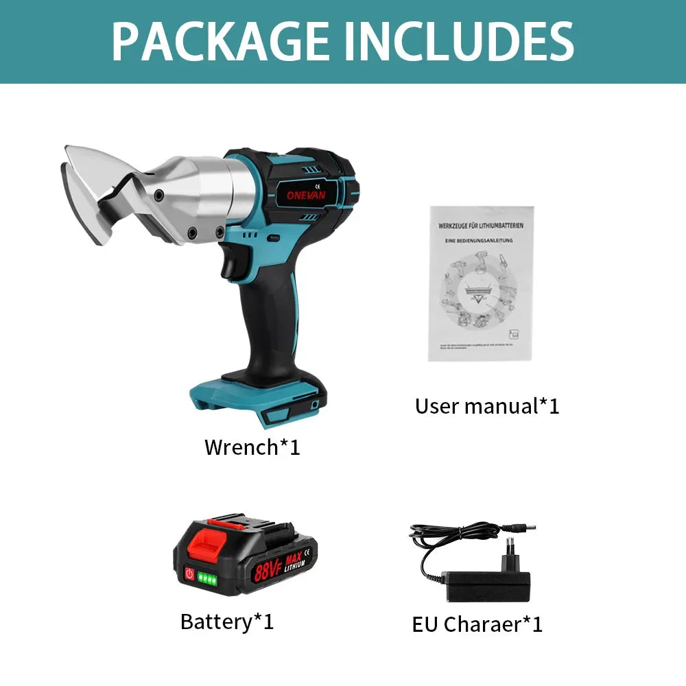 588N.m Electric Scissors Efficient Rechargeable Metal Plate Iron Multifunction Power Cutting Tool For Makita 18V Battery Pin