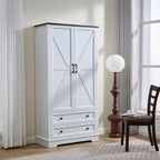 Dresser for Bedroom, 5 Drawer Wood Dresser, Black Dresser Farmhouse Dressers with 5 Wooden Drawers and Storage Cabinet