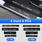 For BYD Song Plus EV DM 2022-2024 Auto Tailgate Guard Door Sill Pedal Carbon Fibre Texture Accessories Leather PU Car Sticker