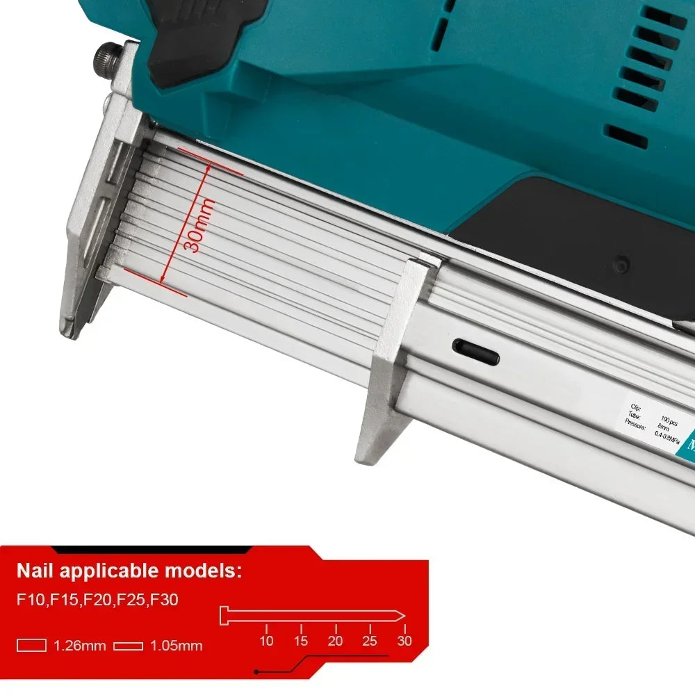 ONEVAN Wireless Electric Nail Gun F30G Nailer Stapler Framing Nailer Tacker Gun Woodworking Power Tool For 21V 18V Battery