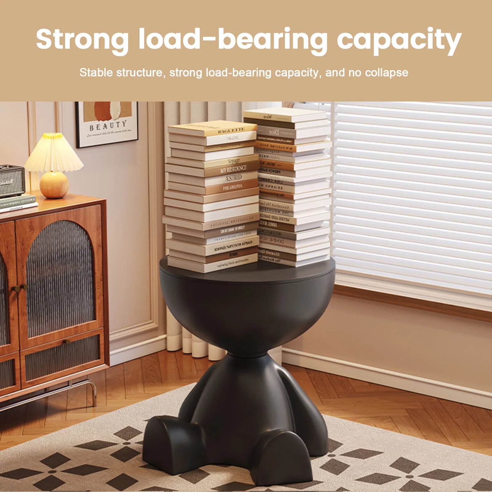 Modern Round Matte Coffee Table - Side Table & Nightstand