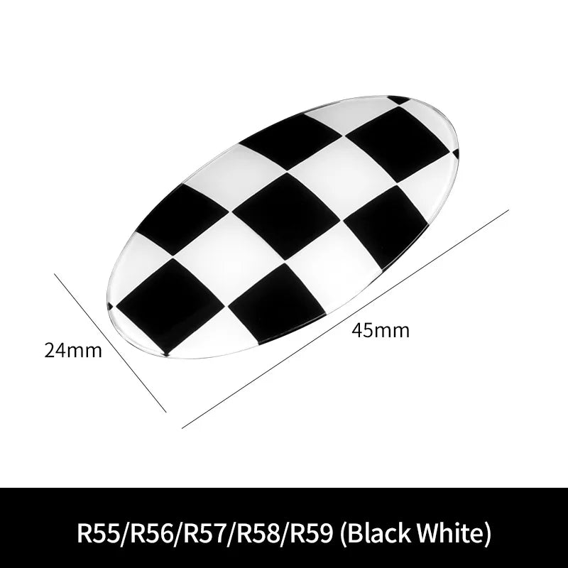Car Styling Co-pilot Glove Box Switch Panel Button Decoration Sticker Trim For Mini Cooper R55 R56 R57 R58 R59 Auto Accessories