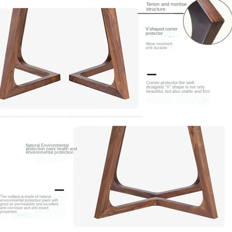 Nordic Round Table Solid Wood Table Family Small  Living Room Simple Modern Dining Table Furniture Dining Round muebles