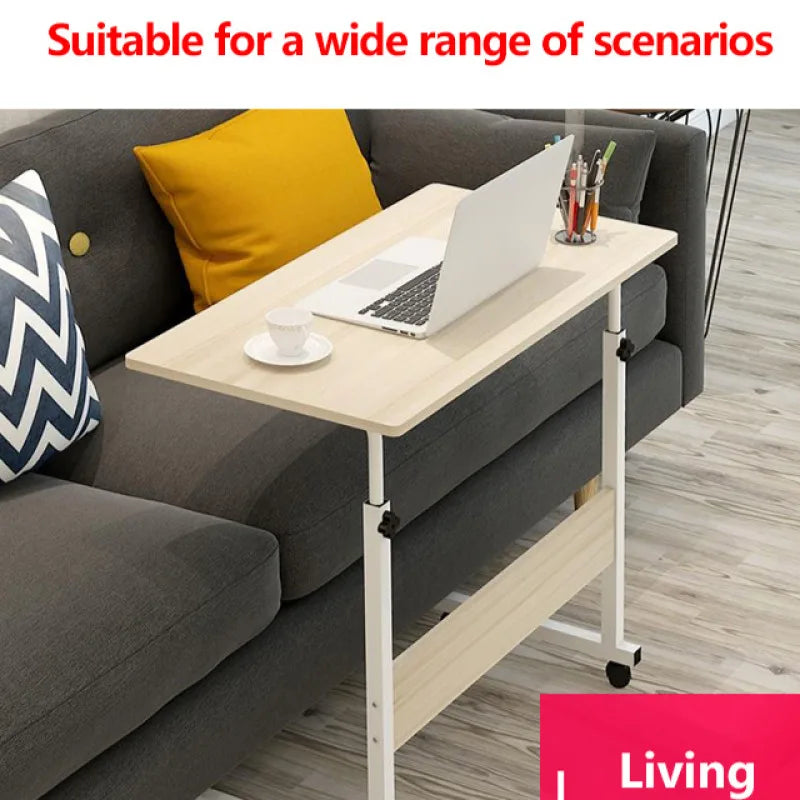 Movable Bedside Computer Desk Adjustable Bed Table with Lift Function Portable Home Desk Laptop Use Bedside Nightstand Bedroom