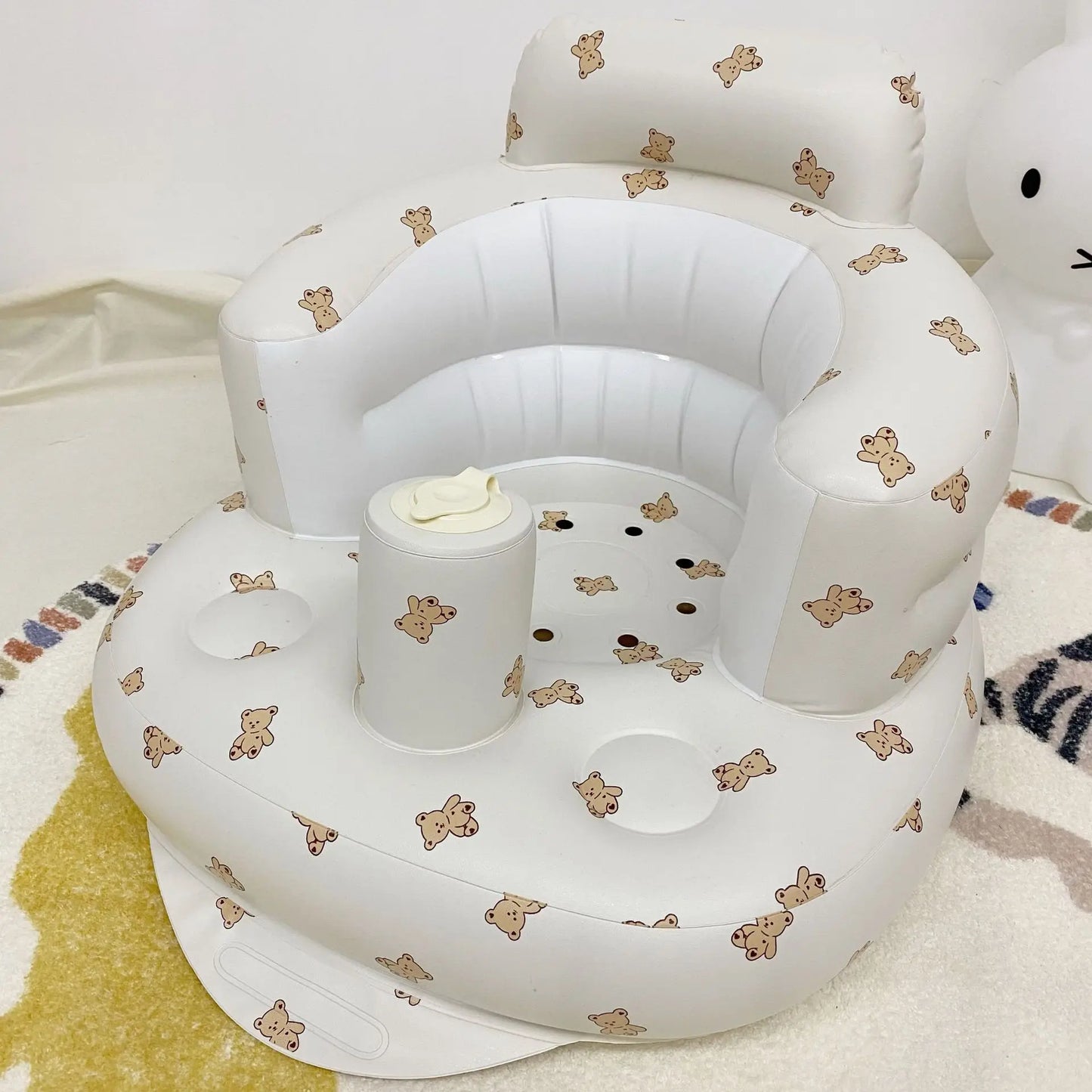 Foldable Baby Inflatable Learning Seat & Bath Basin