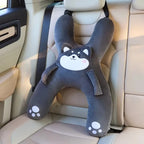 Kids Car Neck Pillow | Seat Belt Safety Sleep Aid for Comfortable Travel & Head Support