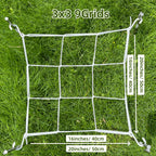 4'' Mesh Trellis Netting  for Grow Tents Plant Support Elastic ScrOG/ LST/ HST Net with Hooks Grow Box Kit Low Stress Training