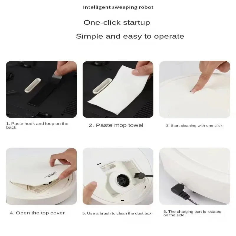 Smart Sweeping Floor Robot Ultra-quiet Remote Control Vacuum Cleaner Carpet Wireless Mopping Machine For Home Office Use