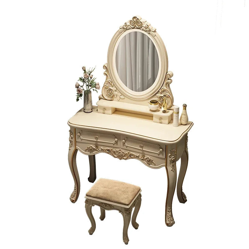 European dresser bedroom makees ins multifunctional princess dressing table storage cabinet integrated small apartment