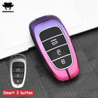 3 4 Buttons New Car Smart Key Case Cover For Hyundai N Performance Tucson Solaris Sonata Hybrid NEXO NX4 Santafe dn8 Accessories