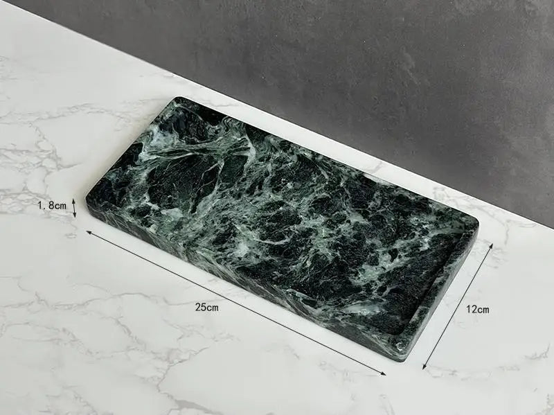 Luxury Marble Bath Set: Shampoo Bottles, Tray & Canister Organizer, Natural Stone Accessories for Home & Hotel Bathroom Decor