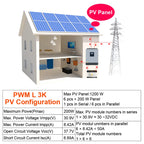 PowMr Hybrid Solar Inverter 24V 110V Pure Sine Wave Inverter 2400W 3KVA Solar Panel Generator Portable Wechselrichter