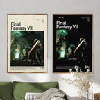 F-Final F-Fantasys Game Cool Poster Sticky Wall Art Printing Waterproof Home Living Bed Room Bar Aesthetic Decor