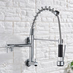 Only Cold Water  In-Wall Spring Kitchen Faucet Hand-Held Nozzle Kitchen Faucet Balcony Basin 360 Degree Rotating Kitchen Tap
