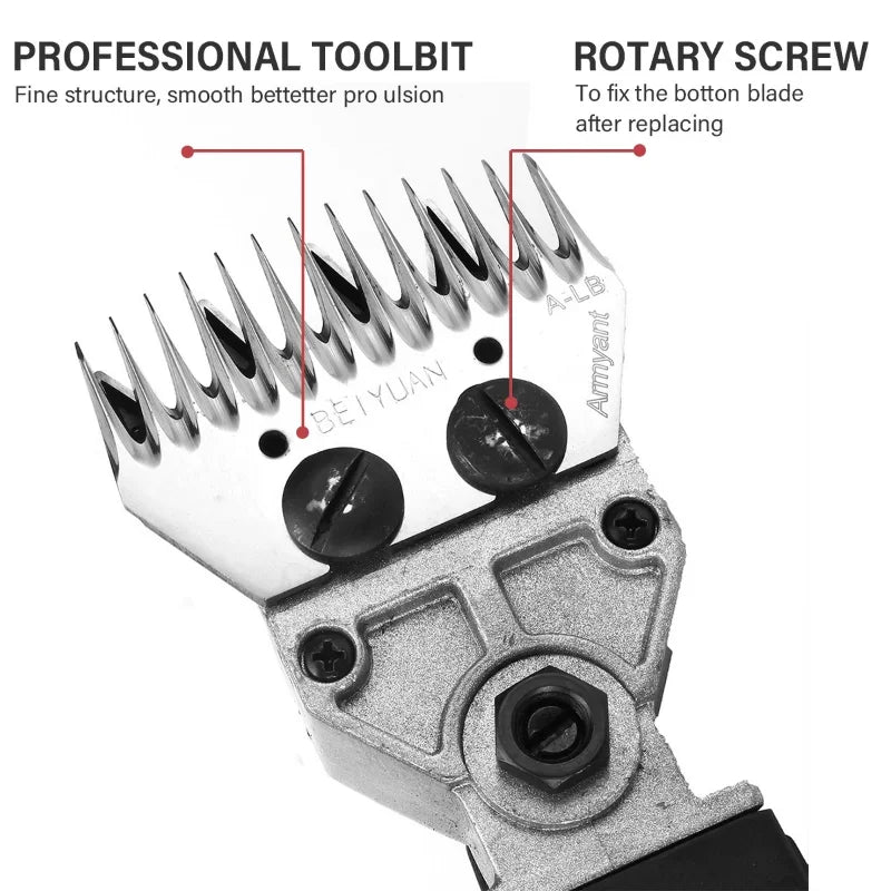 [6 gears adjustable speed] 1200W 110V/220V Electric Shearing Sheep Shear Animal Trimmer Cutter Hair Wool Scissor