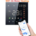 Smart Tuya WiFi Thermostat Voice Control 3A Digital Programmable LCD Display Underfloor Heating Temperature Controller for Water