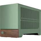 Terra Jade - Wood Walnut Front Panel - Small Form Factor - Mini ITX Gaming case – PCIe 4.0 Riser Cable – USB Type Anodized