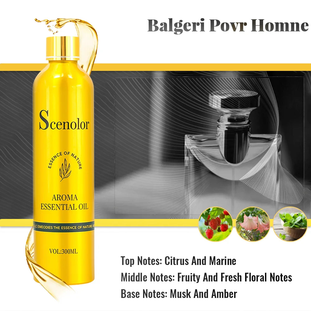 300ml French Oud Fragrance Oil - Long-Lasting Hotel & Home Perfume