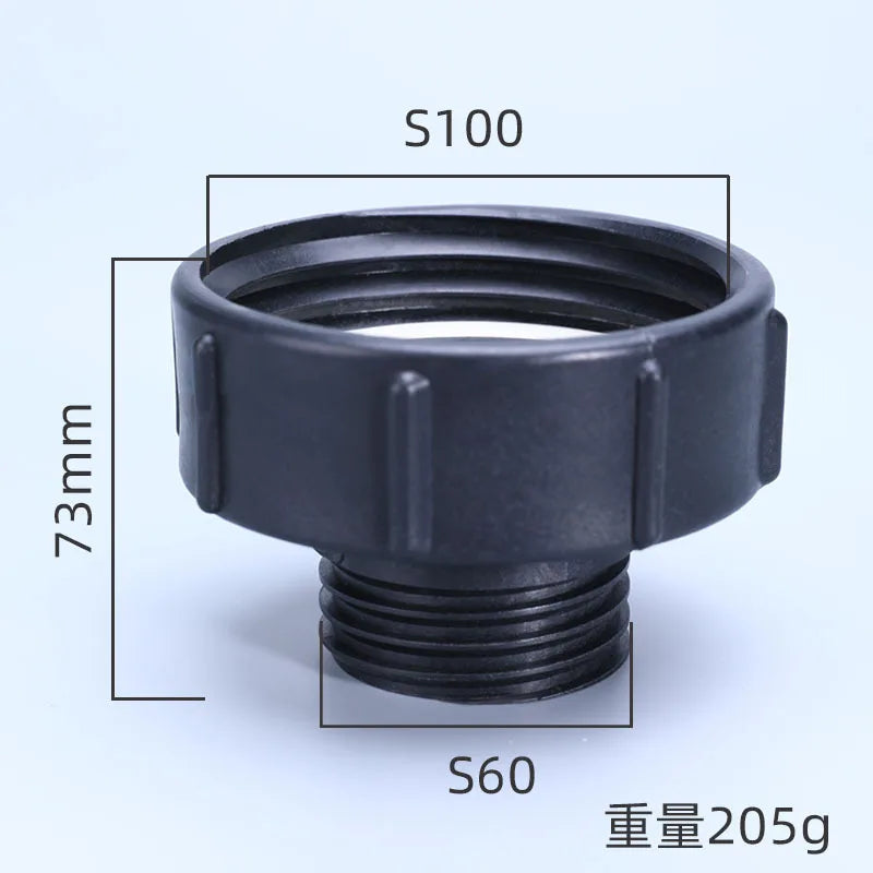 High quality IBC Water Tank Adapter 2'' to 2" Water Connector Fuel Bucket Valve Tank Garden Hose Pipe Fittings