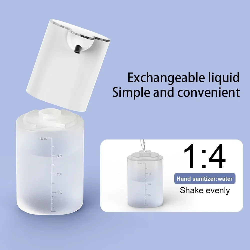 Automatic Soap Dispenser Touchless Foaming Soap Pump 400ml USB Rechargeable  Electric Wall Mounted 4 Levels for Bathroom Kitchen