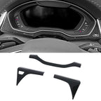For Audi Q5 FY 2018 2019 2020 2021 Car Styling Interior Door Window Handle Panel Strips Cover Trim Carbon Fiber ABS