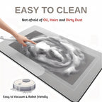 100x200cm Blue Grey Diatomaceous Earth Kitchen Floor Mat - Cuttable, Dirt/Slip Resistant | AlluCanFind