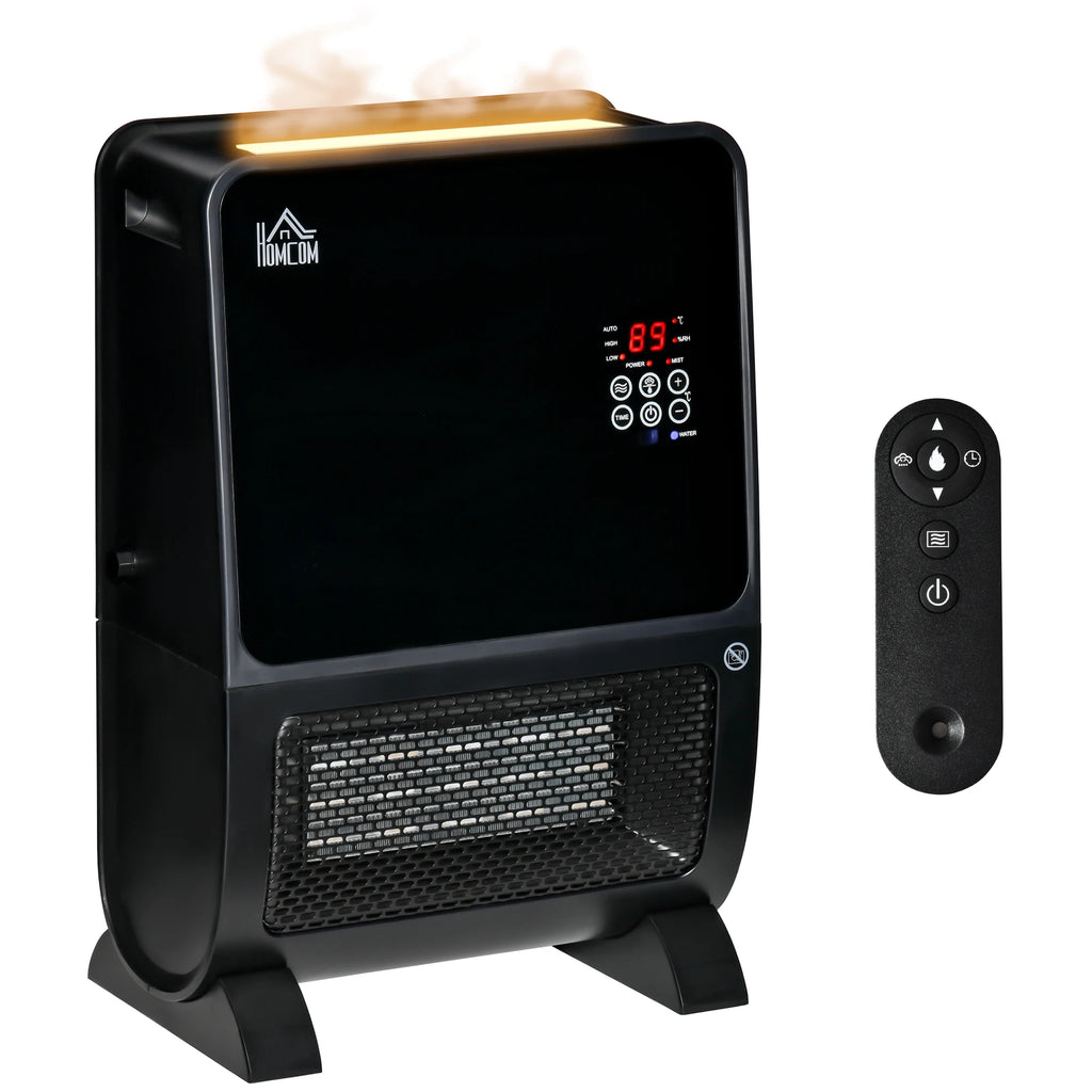 Homcom Portable Electric Heater 2000W Ceramic Radiator with Humidifier