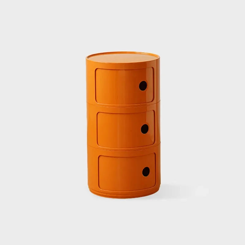Round bedside table nordic plastic Bedside cabinet for bedroom small side end table nightstand Storage locker