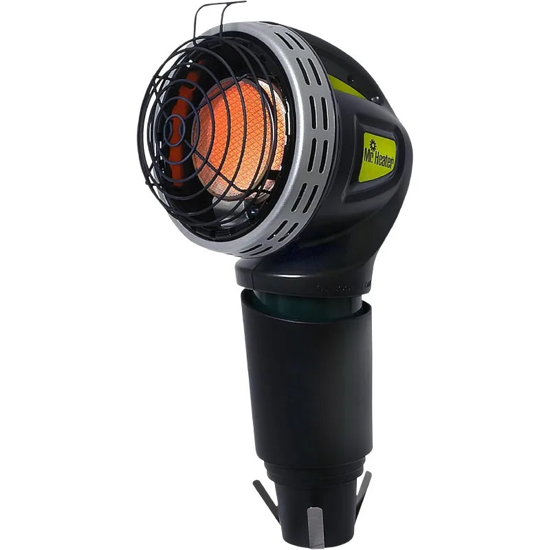 Mr. Heater F242010 MH4GC 4000 BTU Golf Cart Heater, Wind-Resistant With ODS And Tip-Over Safety Switch & Cup Holder Adapter