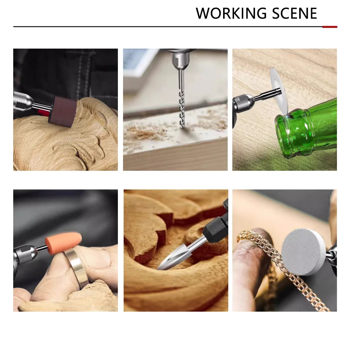 Cordless Electric Engraver Carving Electric Drill Engraving Machine Grinding Polishing Mini Rotary Tool 6 Variable Speed