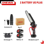8Inch Brushless Electric Saw Cordless Oil Electric Chain Saw Digital Display Woodworking Power Tool For Makita 18V Battery Pin