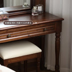 FG11North American black walnut dresser Nordic solid wood makeup table Modern simple log light luxury