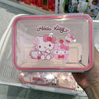 Kitty Rectangle Food Storage Container with Arc Edge Lock Design Airtight Leakproof BPA Free Ideal for Kitchen Organization